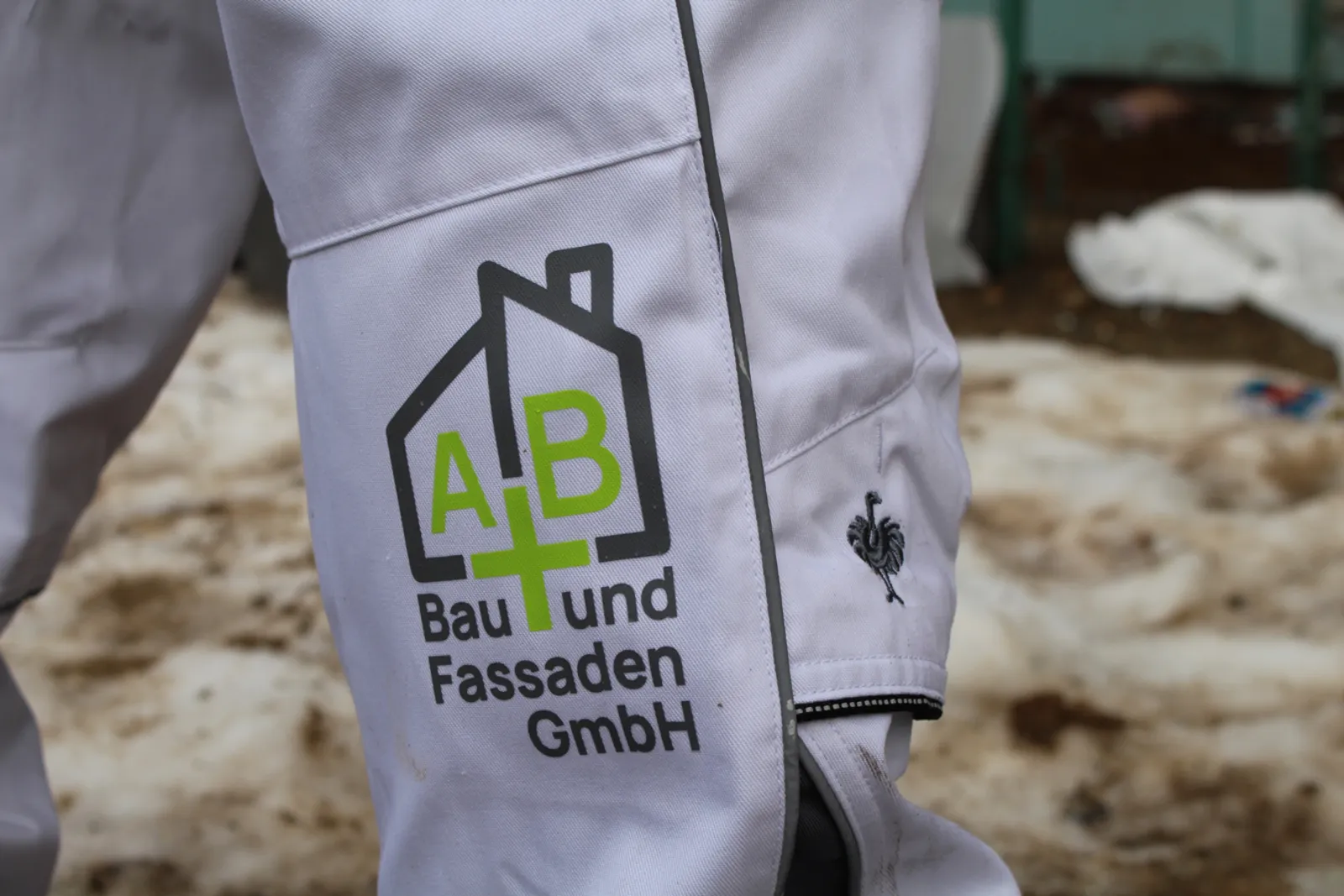 Bedruckte Arbeitskleidung Bau